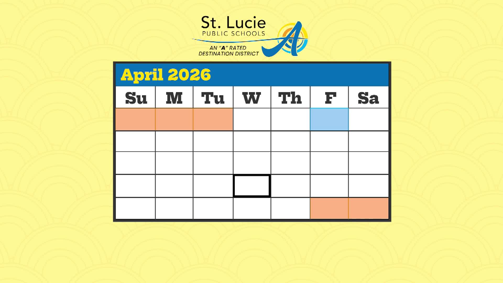 SLPS Calendar - April 2026